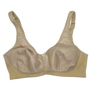 Confidante by Camp Beige Wire-Free Support Bra Size 34C Vintage Union Made